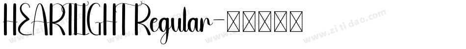 HEARTLIGHT Regular字体转换